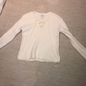 Joie lace up sweater